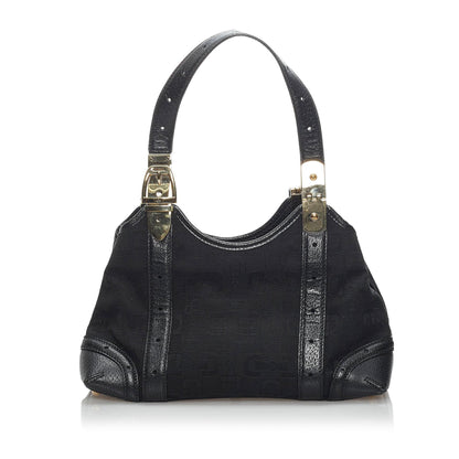 Gucci Horsebit Canvas Shoulder Bag (34217)