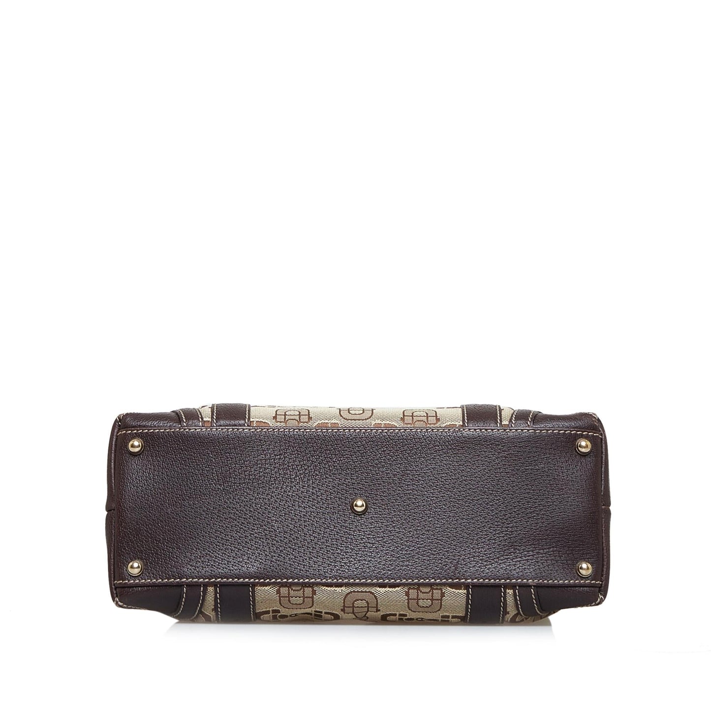 Gucci Horsebit Canvas Shoulder Bag (NMG11x)