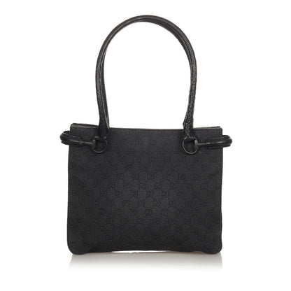 Gucci Horsebit Canvas Shoulder Bag (7Ier59)