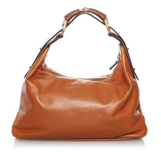 Gucci Horsebit Chain Leather Hobo (33685)