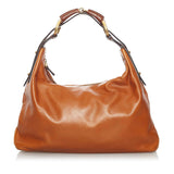 Gucci Horsebit Chain Leather Hobo (33685)