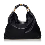 Gucci Horsebit Hobo Leather Tote (30946)