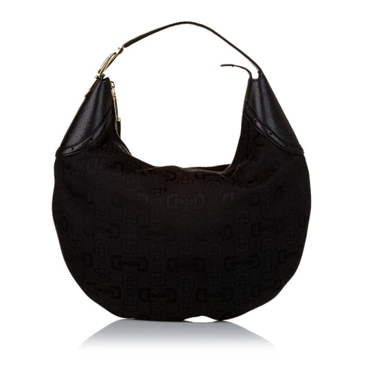 Gucci Horsebit Jacquard Glam Hobo (34855)