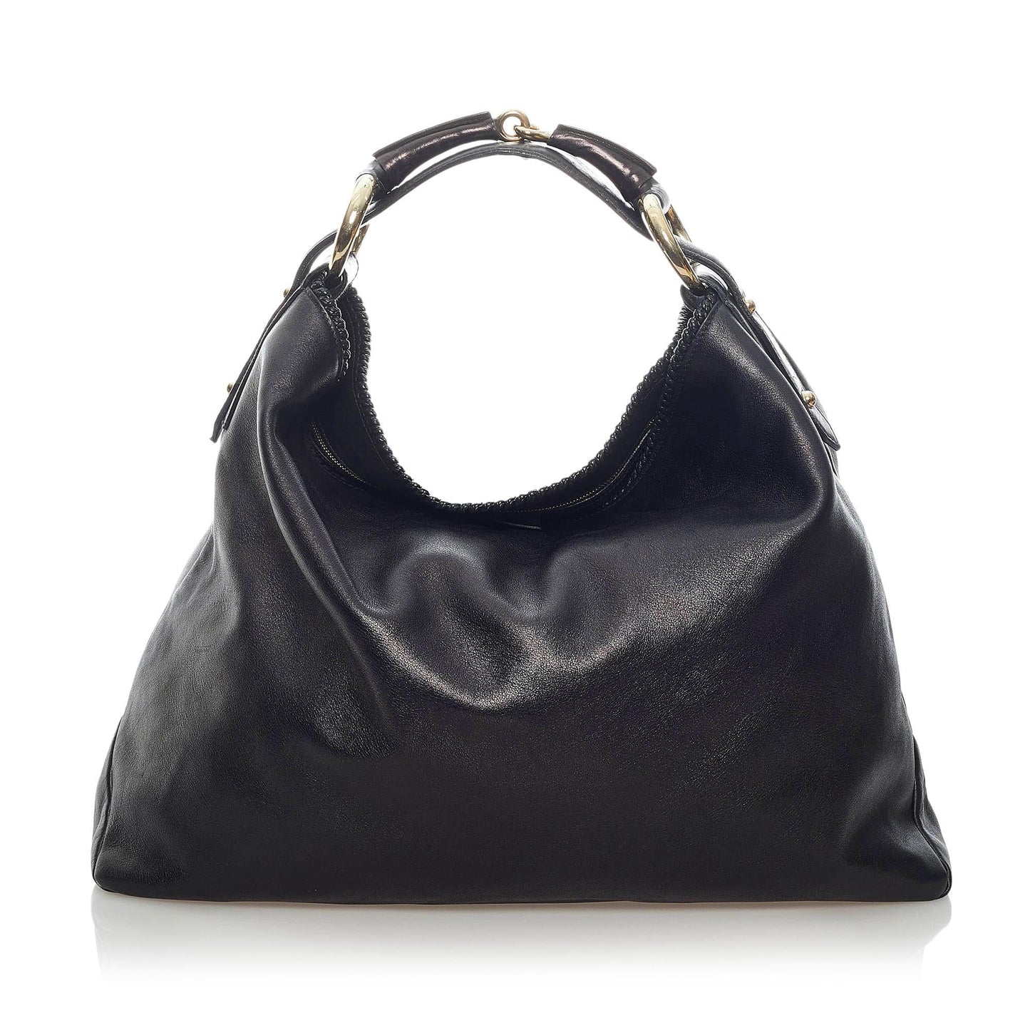 Gucci Horsebit Leather Hobo Bag (33488)