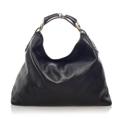 Gucci Horsebit Leather Hobo Bag (33488)