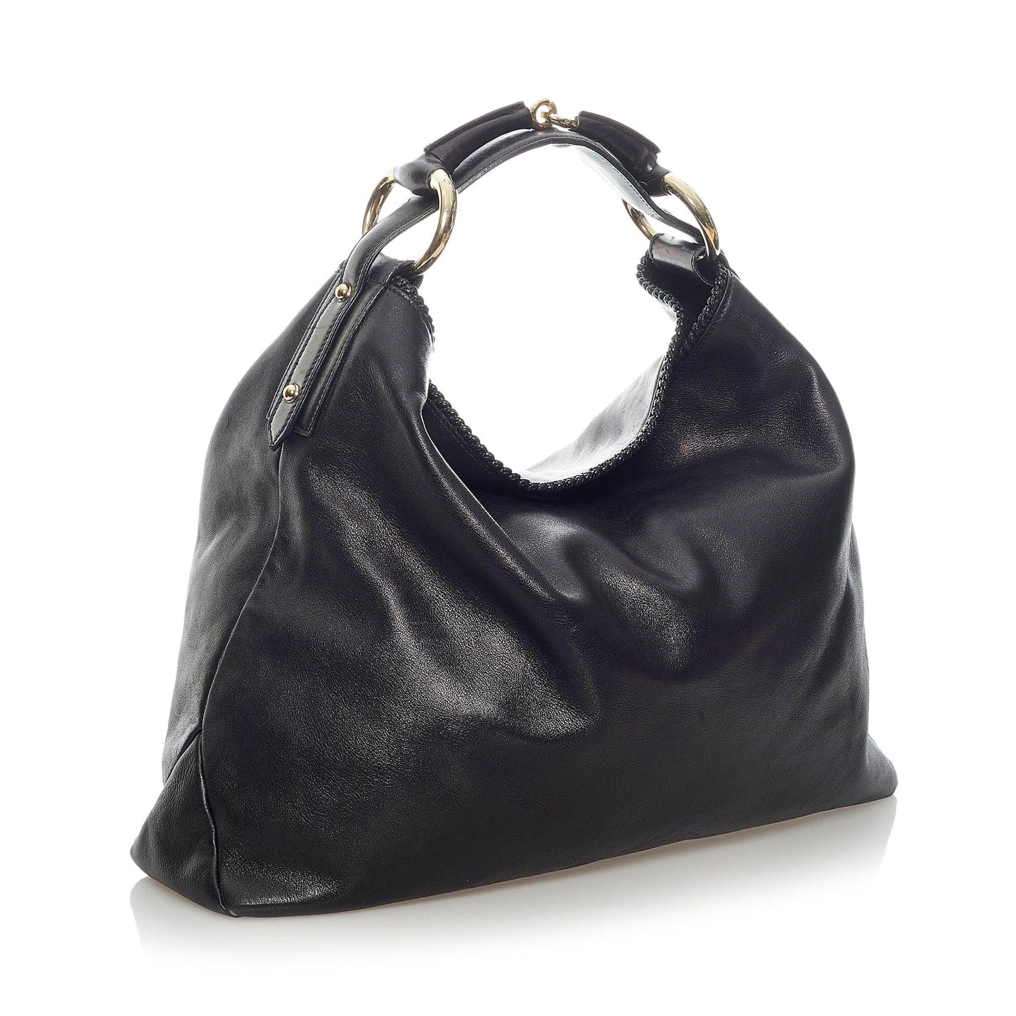 Gucci Horsebit Leather Hobo Bag (33488)