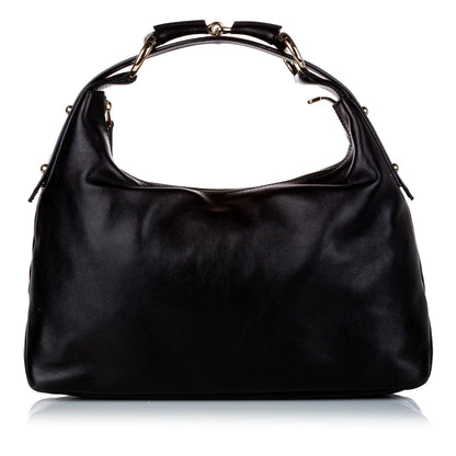 Gucci Horsebit Leather Shoulder Bag (SHG-29308)