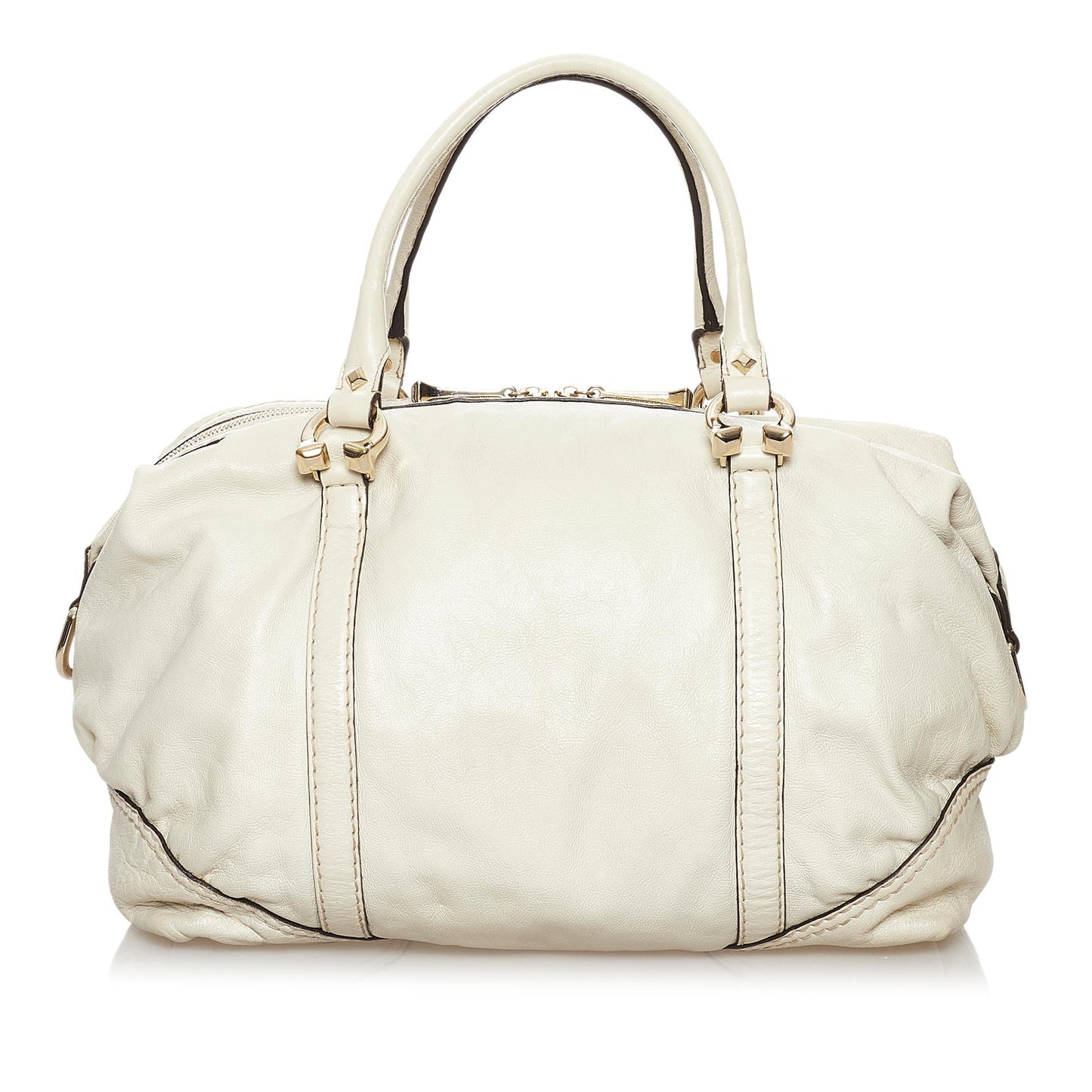 Gucci Horsebit Nail Leather Boston Bag (30581)