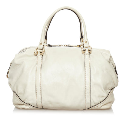 Gucci Horsebit Nail Leather Boston Bag (30581)