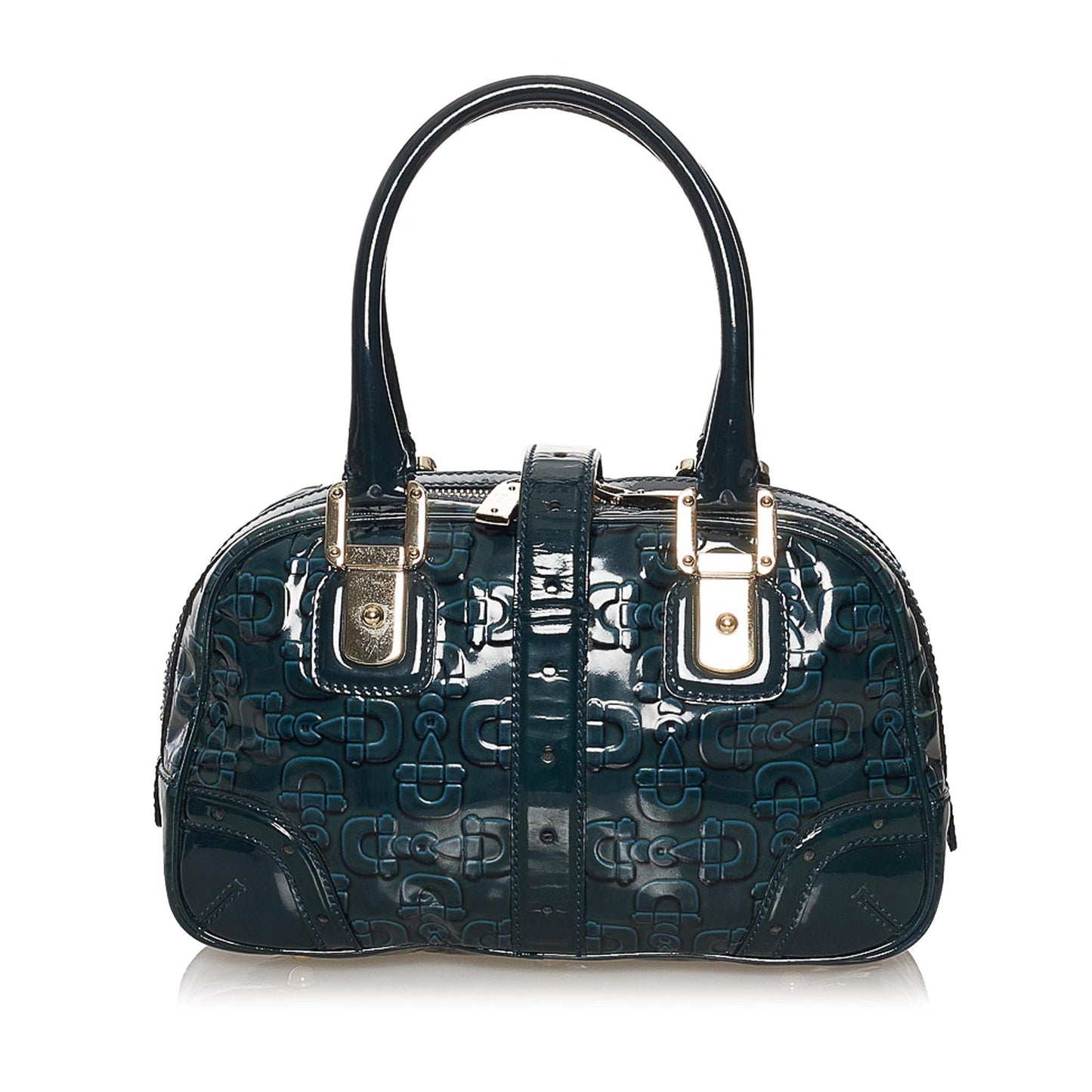 Gucci Horsebit Patent Leather Handbag (Y5Im6s)
