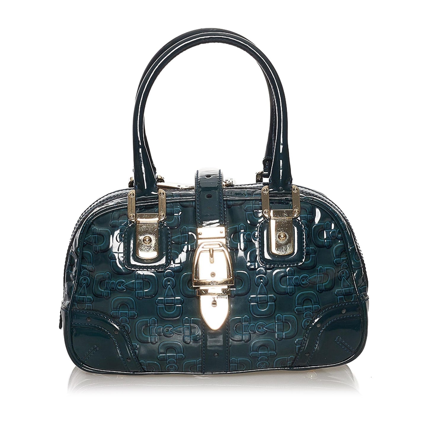 Gucci Horsebit Patent Leather Handbag (Y5Im6s)