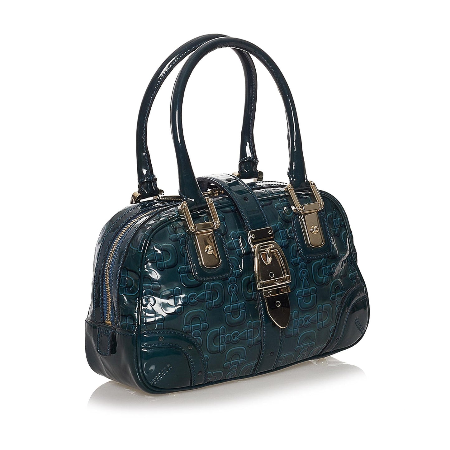 Gucci Horsebit Patent Leather Handbag (Y5Im6s)