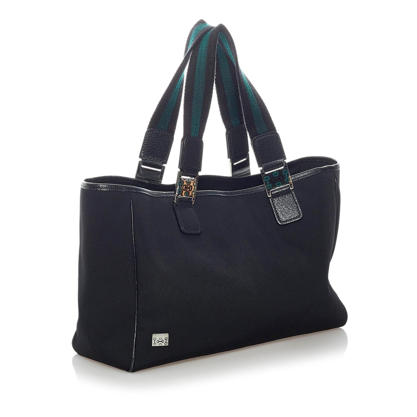 Gucci Horsebit Web Nylon Handbag (37218)