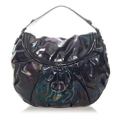 Gucci Icon Bit Patent Leather Hobo Bag (31901)