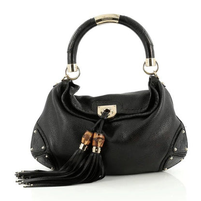 GUCCI INDY MEDIUM LEATHER HOBO BAG