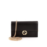 GUCCI Interlocking G Leather Cross Body Bag WOC