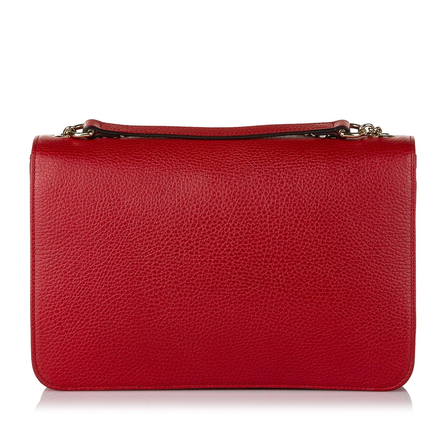 Gucci Interlocking G Chain Leather Crossbody Bag (32642)