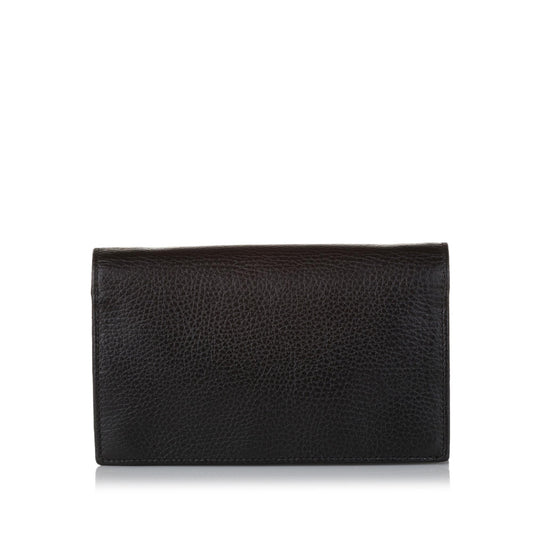 Gucci Interlocking G Chain Leather Wallet on Chain (31579)