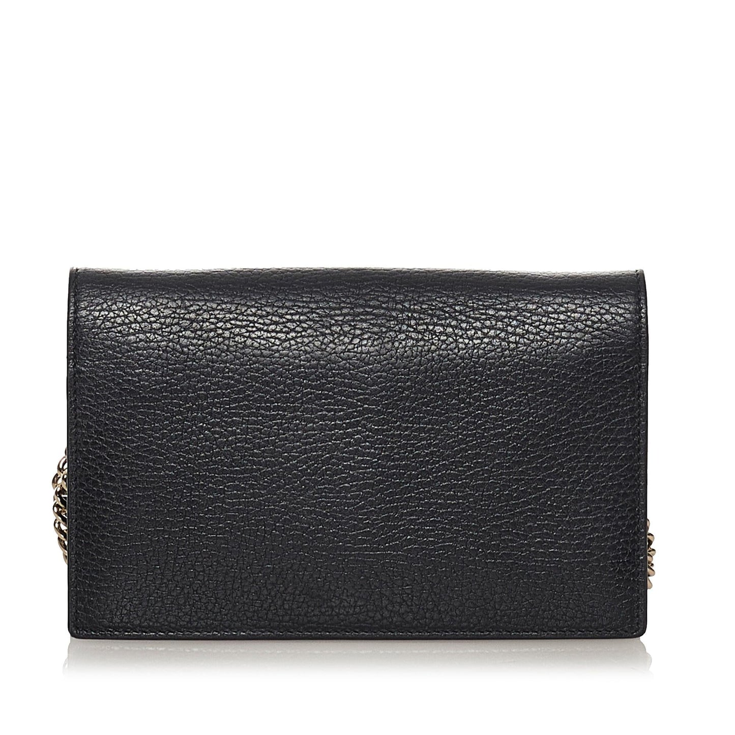 Gucci Interlocking G Chain Leather Wallet on Chain (33833)