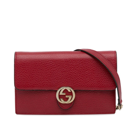 Gucci Interlocking G Dollar Wallet on Chain (kOCG1F)