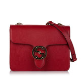 Gucci Interlocking G Leather Crossbody Bag (31144)