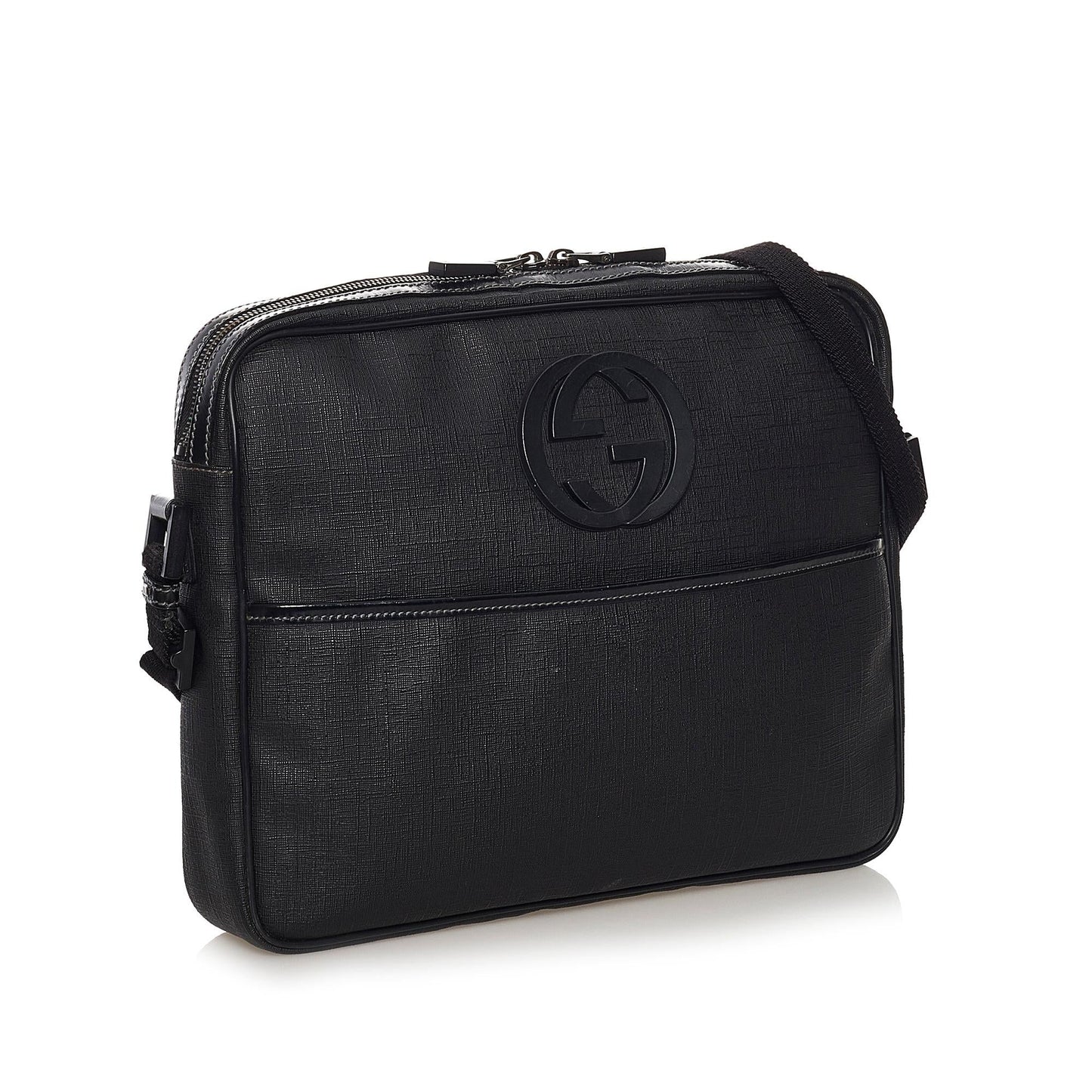 Gucci Interlocking G Leather Crossbody Bag (33386)