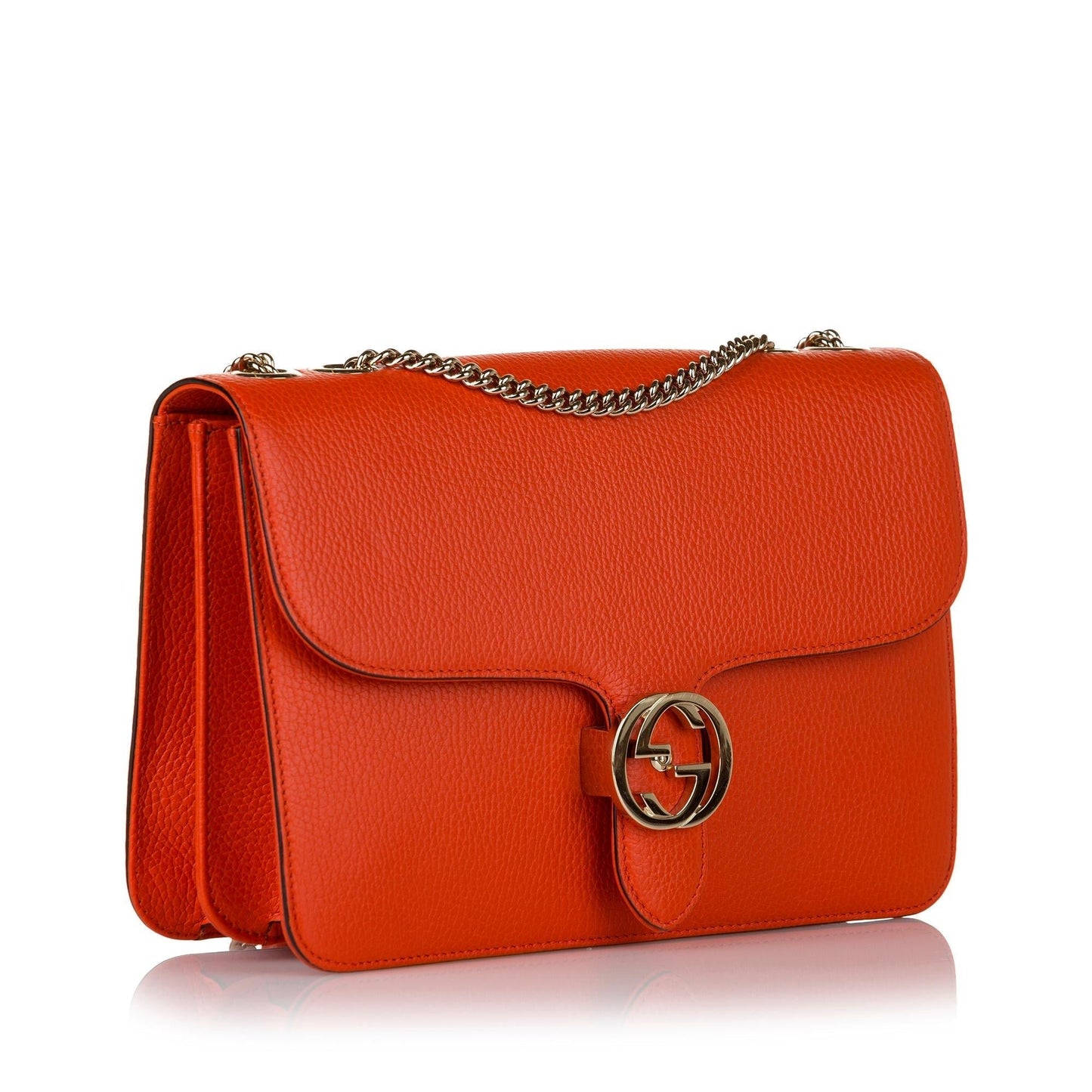 Gucci Interlocking G Leather Crossbody Bag (34488)