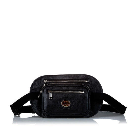 Gucci Interlocking G Morpheus Leather Belt Bag (SHG-28987)