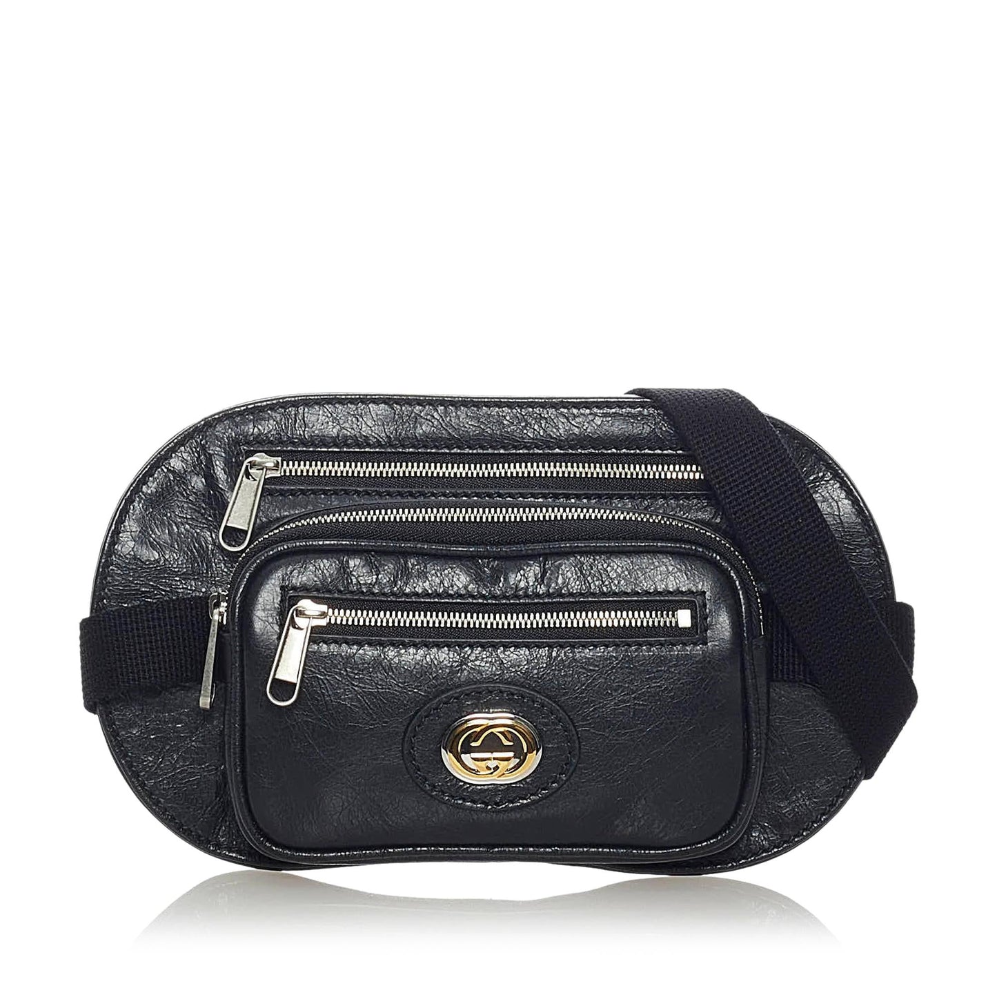 Gucci Interlocking G Morpheus Leather Belt Bag (33575)