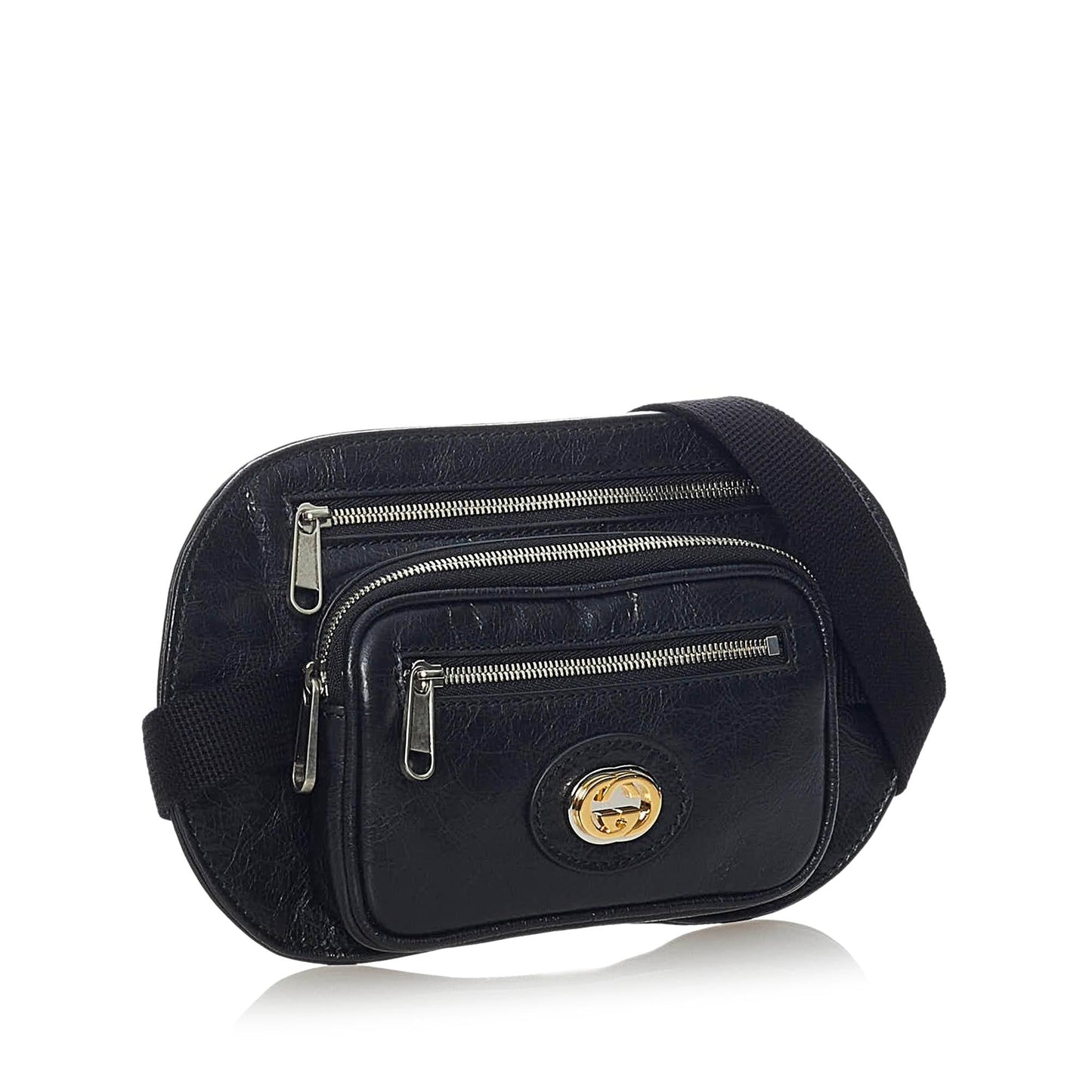 Gucci Interlocking G Morpheus Leather Belt Bag (33575)