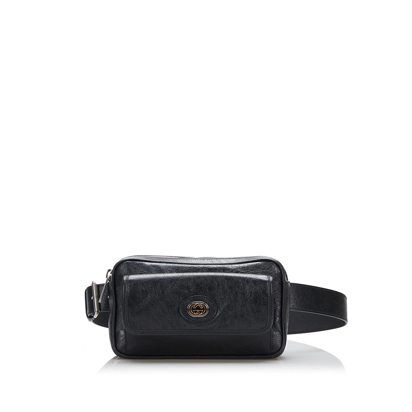 Gucci Interlocking G Morpheus Leather Belt Bag (5tPQ6y)