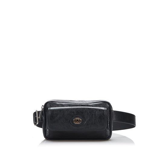 Gucci Interlocking G Morpheus Leather Belt Bag (5tPQ6y)