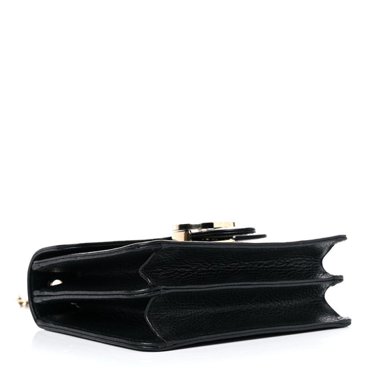 Gucci Black Interlocking GG Leather Crossbody Bag