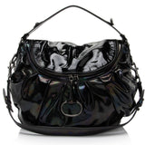Gucci Iridescent Patent Leather Icon Bit Hobo (SHF-lmJOkR)