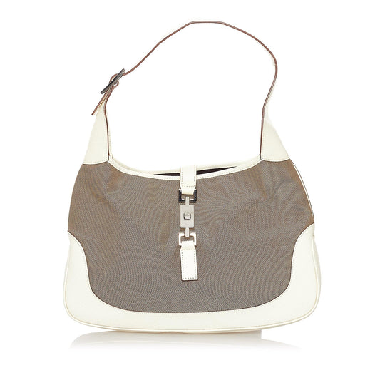 Gucci Jackie Canvas Shoulder Bag (33782)