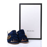 GUCCI KID SCAMOSCIATO GG MARMONT FRINGE SANDAL