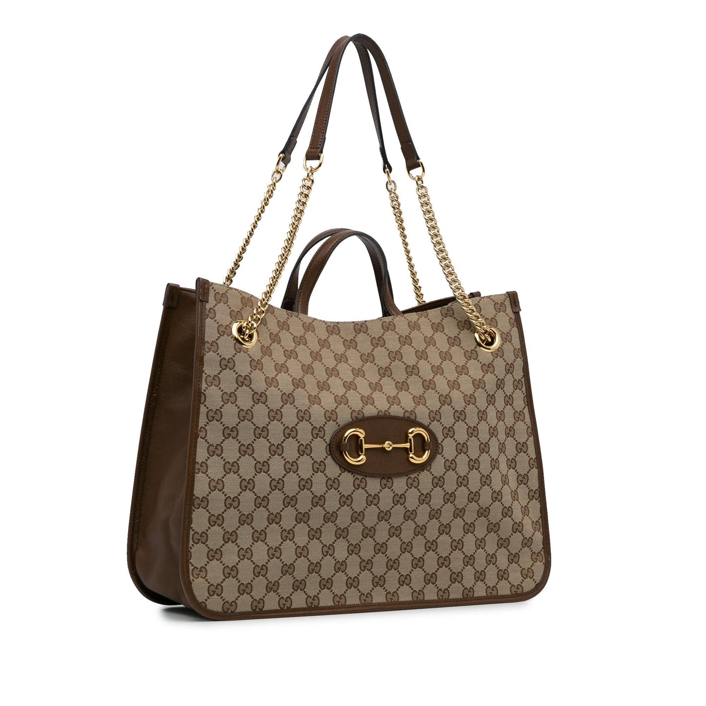 Gucci Large GG Canvas 1955 Horsebit Chain Tote (y7zkCB)