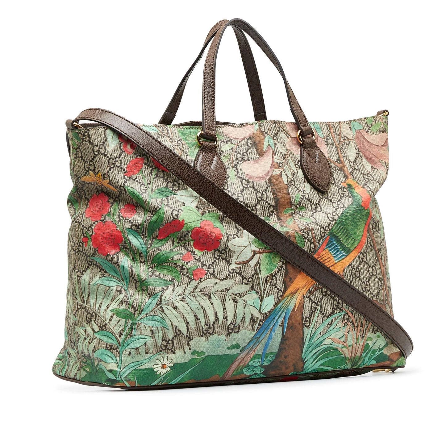 Gucci Large GG Supreme Tian Soft Convertible Tote (POdXKO)