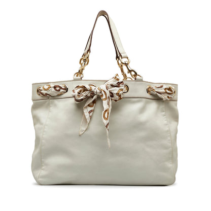 Gucci Large Leather Positano Scarf Tote (EgnKIT)