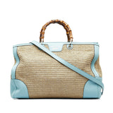 Gucci Large Raffia Bamboo Shopper (wkXCkH)