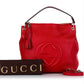 GUCCI LARGE PEBBLED CALFSKIN SOHO CONVERTIBLE HOBO BAG