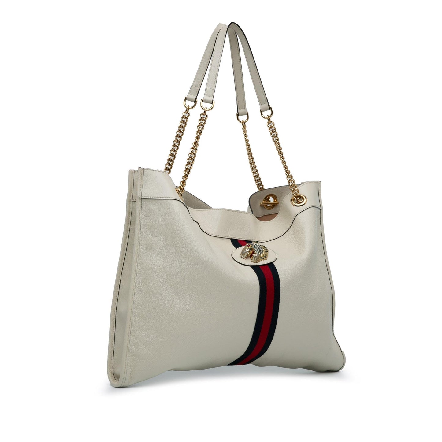 Gucci Large Web Leather Rajah Tote (dbxSwX)