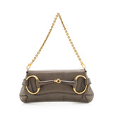 Gucci Tom Ford Leather 1921 Horsebit Shoulder Bag (SHF-20110)