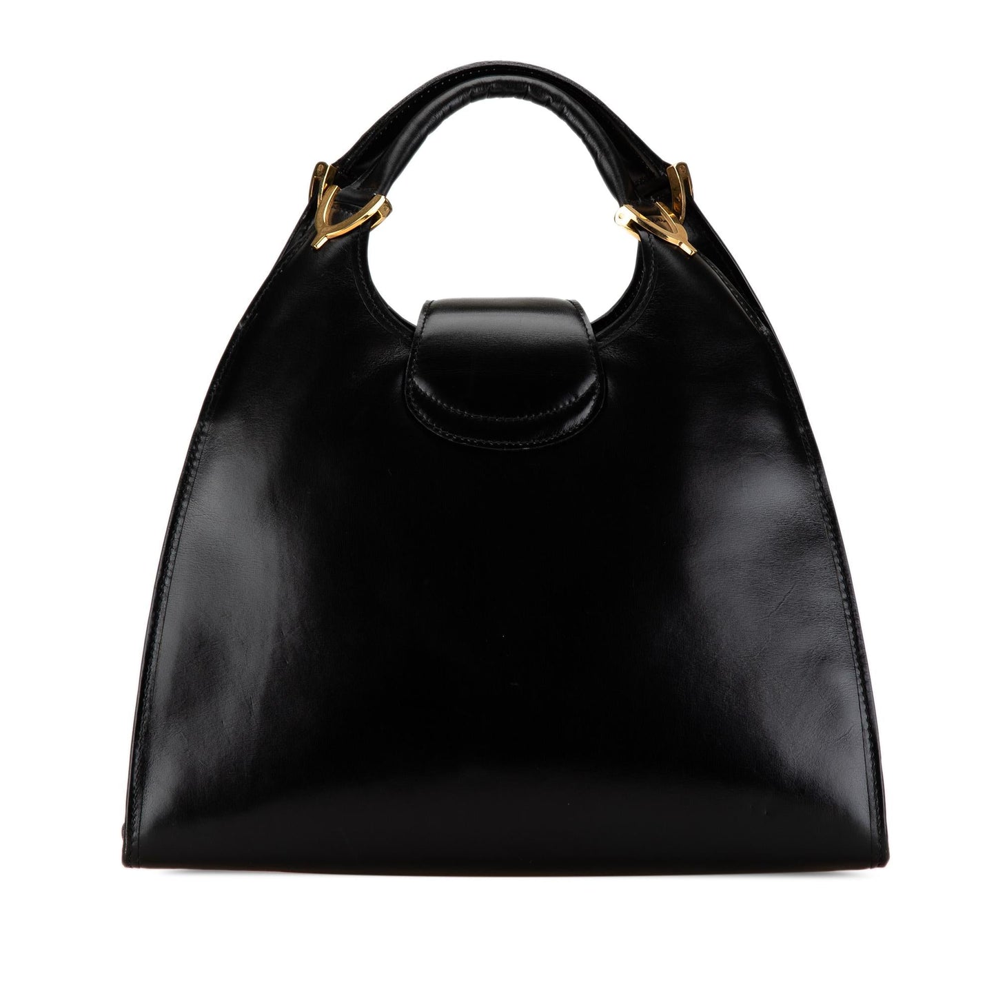 Gucci Leather 1973 Stirrup Handbag (Jxcegh)