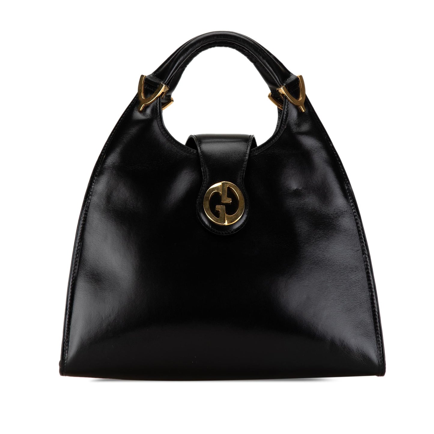 Gucci Leather 1973 Stirrup Handbag (Jxcegh)