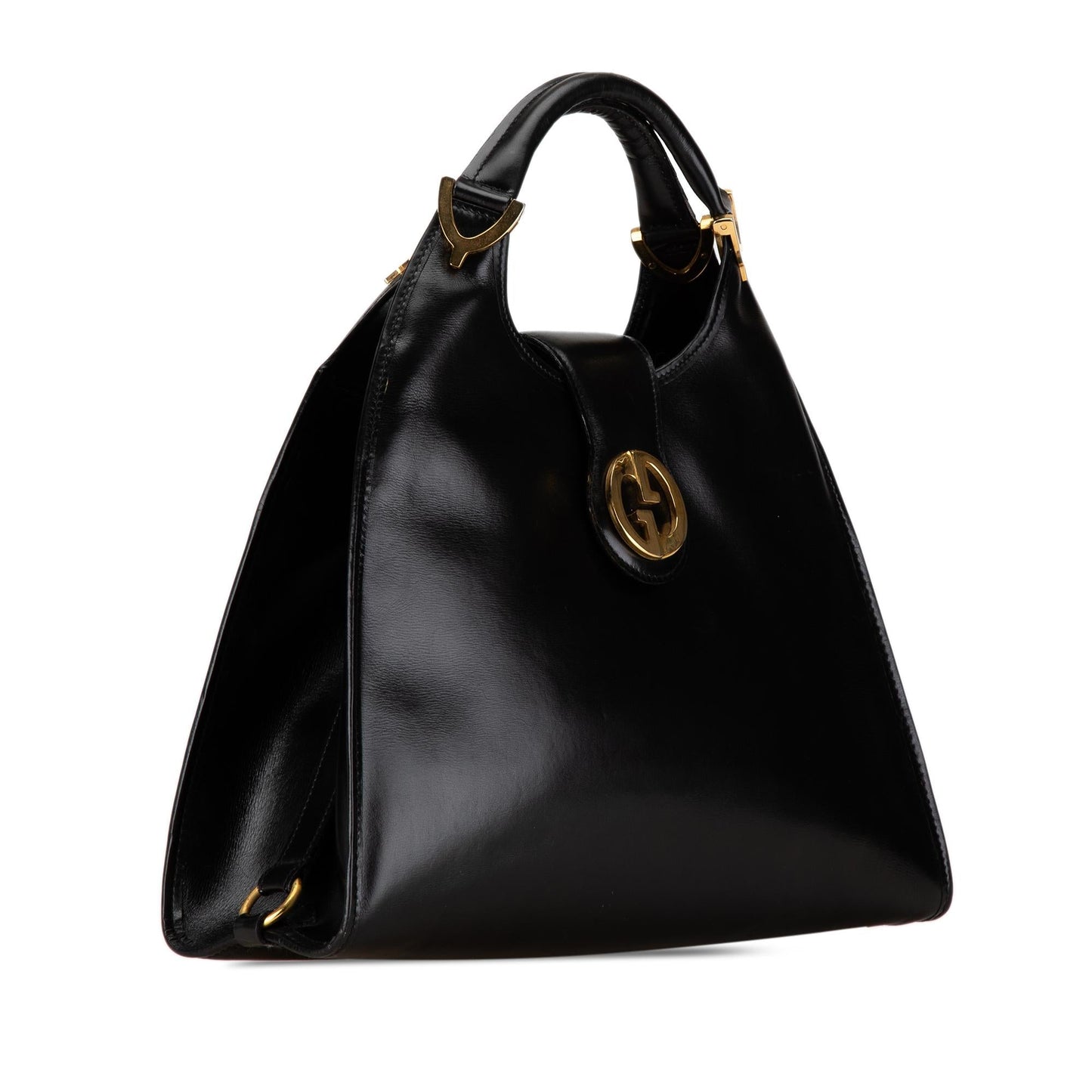 Gucci Leather 1973 Stirrup Handbag (Jxcegh)