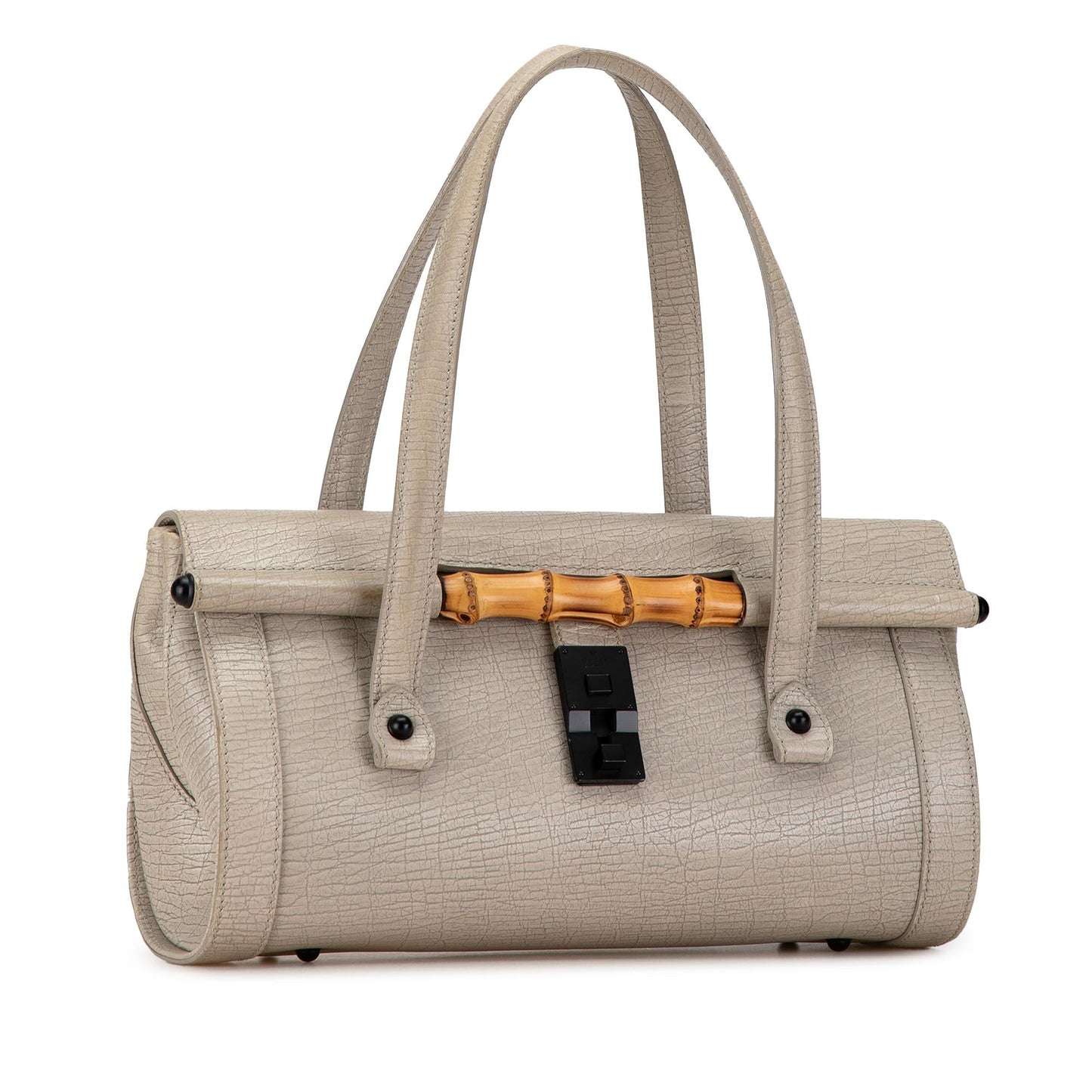 Gucci Leather Bamboo Bullet Shoulder Bag (rGZIYM)