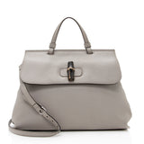 Gucci Leather Bamboo Daily Medium Satchel (SHF-21285)