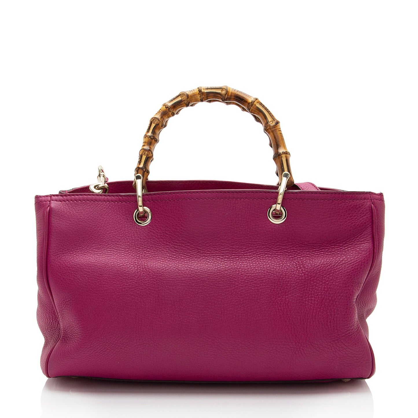 Gucci Leather Bamboo Medium Shopper Tote (SHF-UmUete)