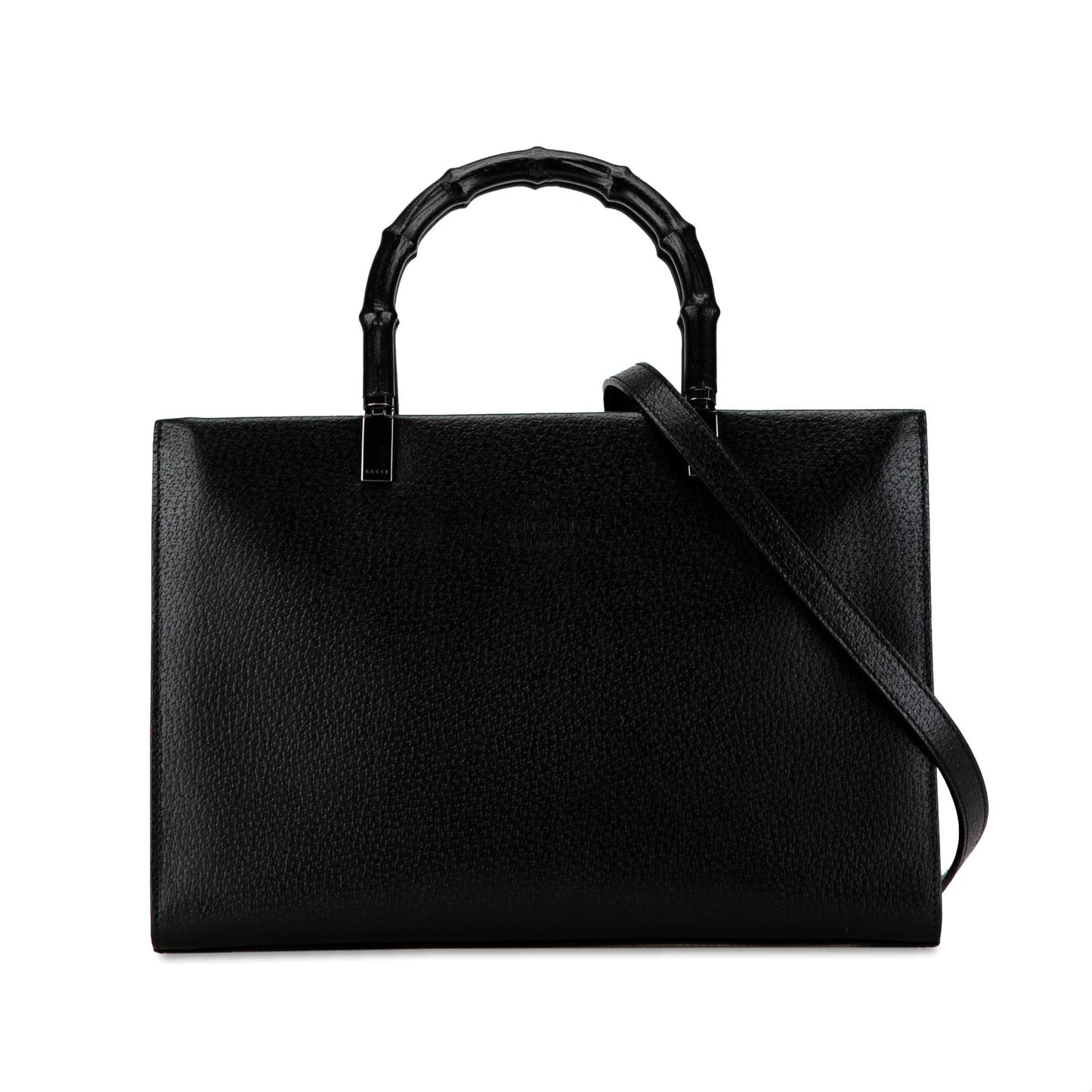 Gucci Leather Bamboo Satchel (dEOVUh)